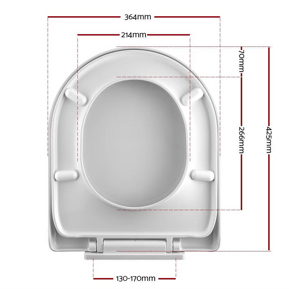 Cefito Soft-close Toilet Seat Cover U Shape Universal ...