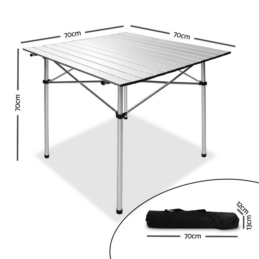 camping tables roll up