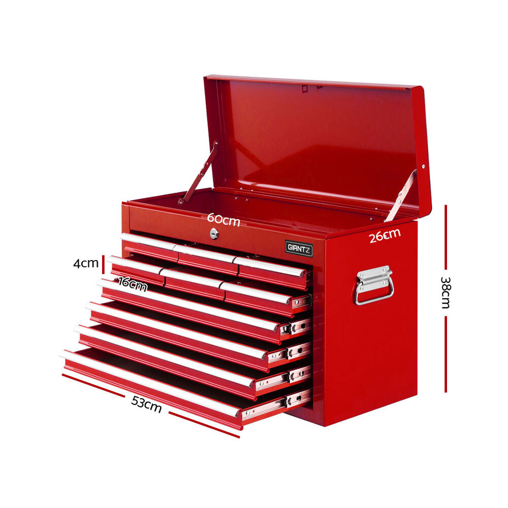 Giantz 10Drawer Tool Box Chest Garage Storage Toolbox Red