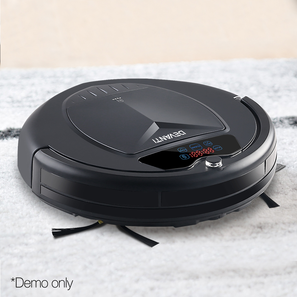 Devanti Robot Vacuum Cleaner Robotic Carpet Floor Dry Clean Automatic ...