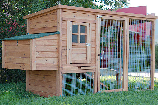  Chicken Coop Rabbit Hutch Ferret Cage Hen Chook House 