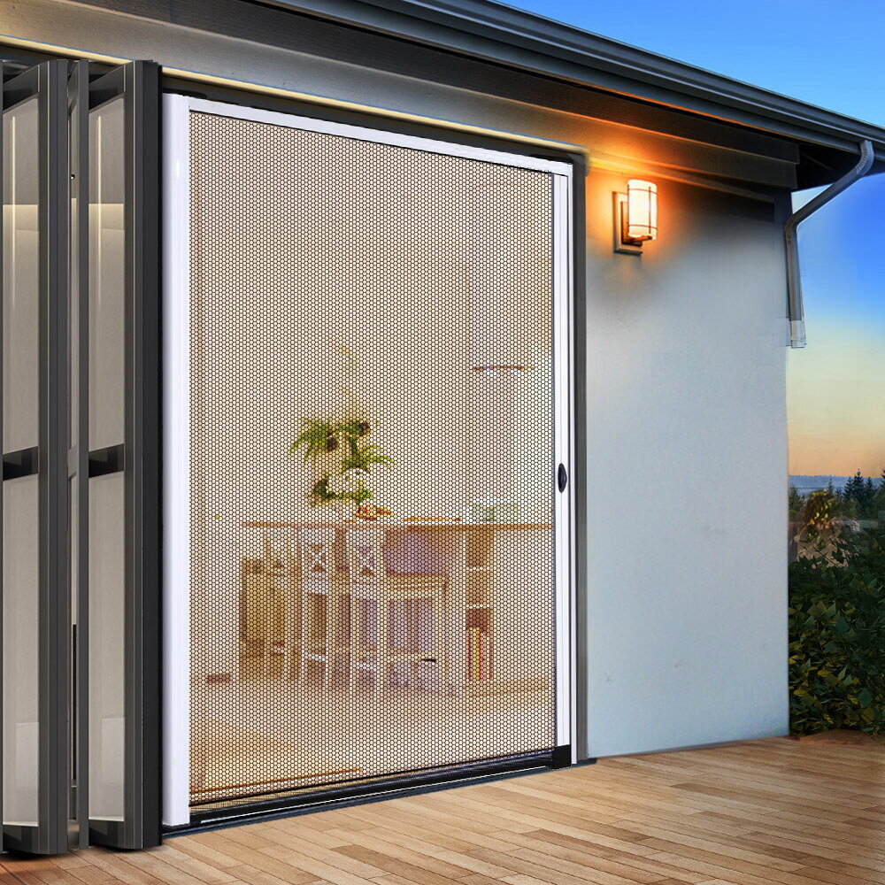 Instahut Retractable Magnetic Fly Screen Flyscreen Door Mesh Sliding 1 ...