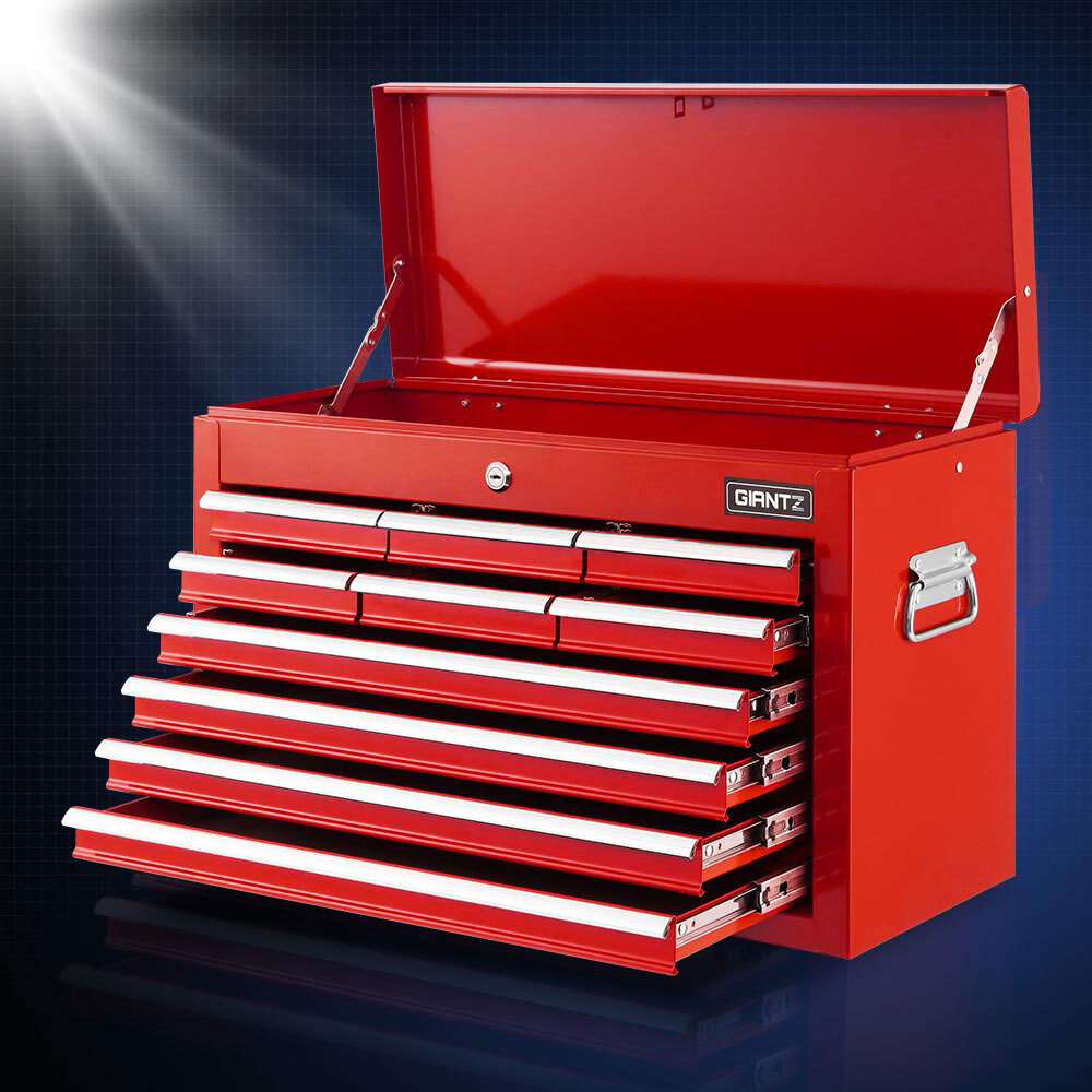 Giantz 10Drawer Tool Box Chest Garage Storage Toolbox Red