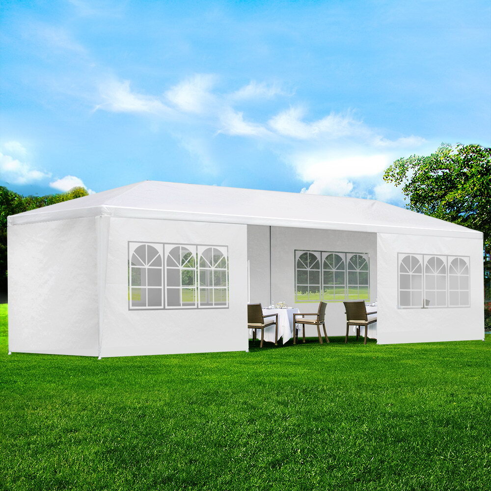 Instahut Gazebo 3x9m Outdoor Marquee side Wall Gazebos Tent Canopy ...