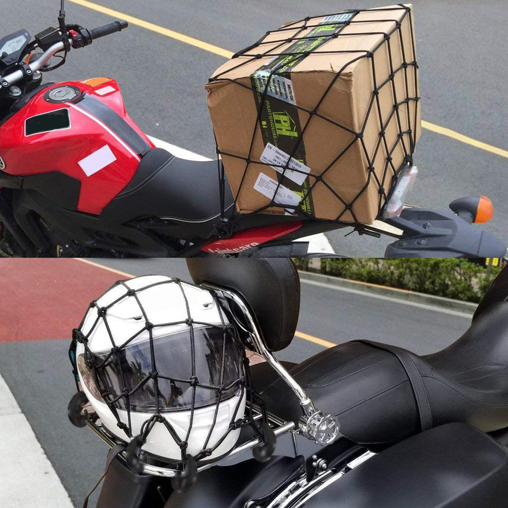 40x40cm Cargo Net Elasticated Bungee Luggage Storage Car Motorcycle