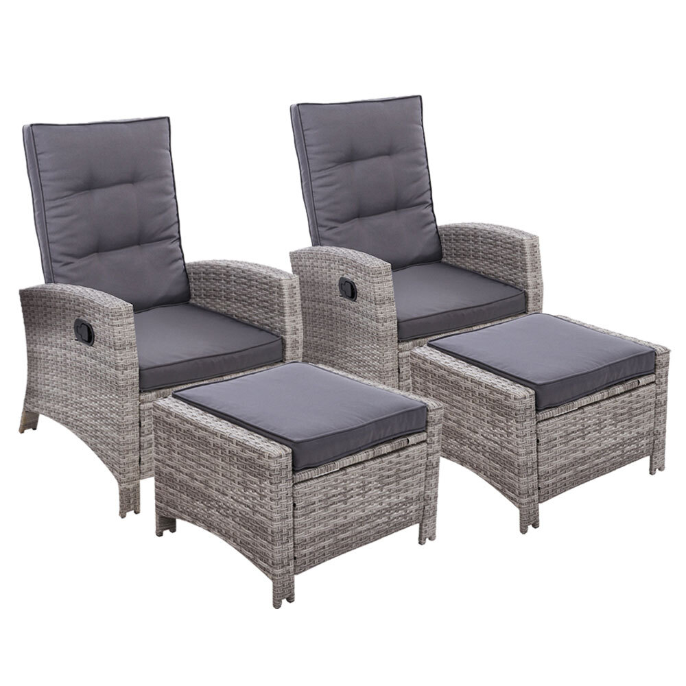 Wicker Outdoor Lounge Furniture - Gymax 3pcs Outdoor Rattan Furniture ...