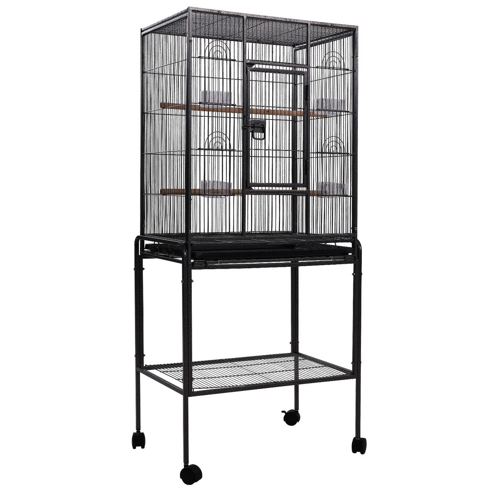 i.Pet Bird Cage Pet Cages Aviary 144CM Large Travel Stand Budgie Parrot ...