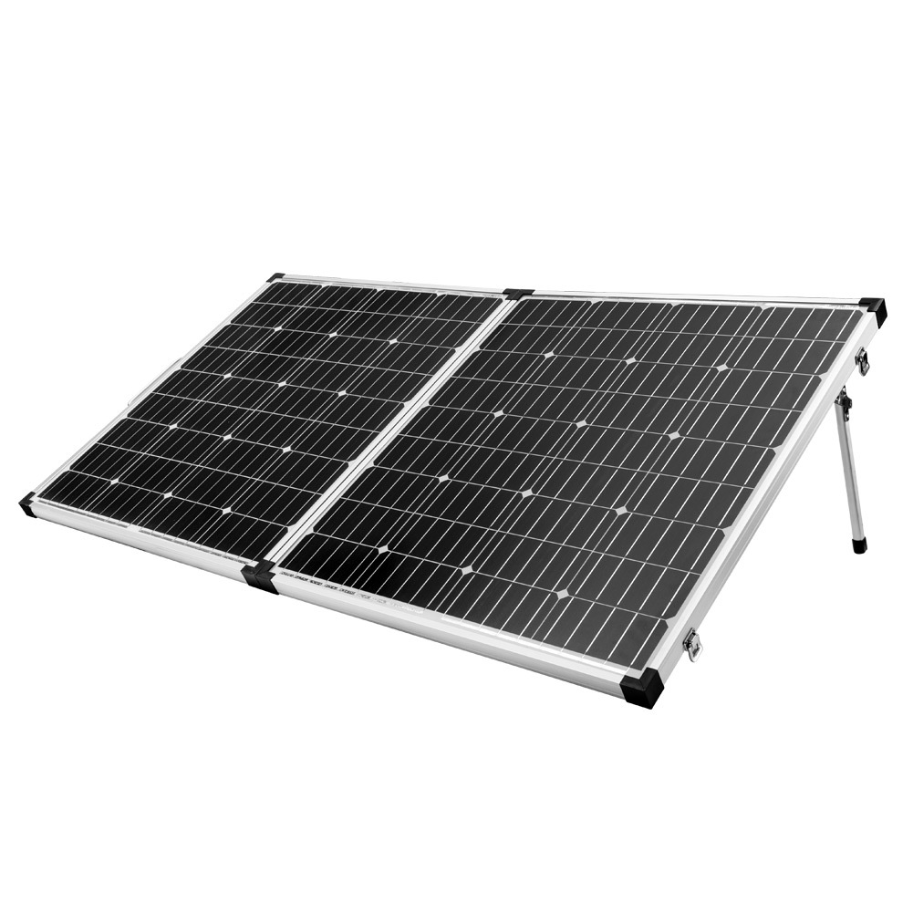 Mono 12V 200W Folding Solar Panel Kit Caravan Boat Camping Generator