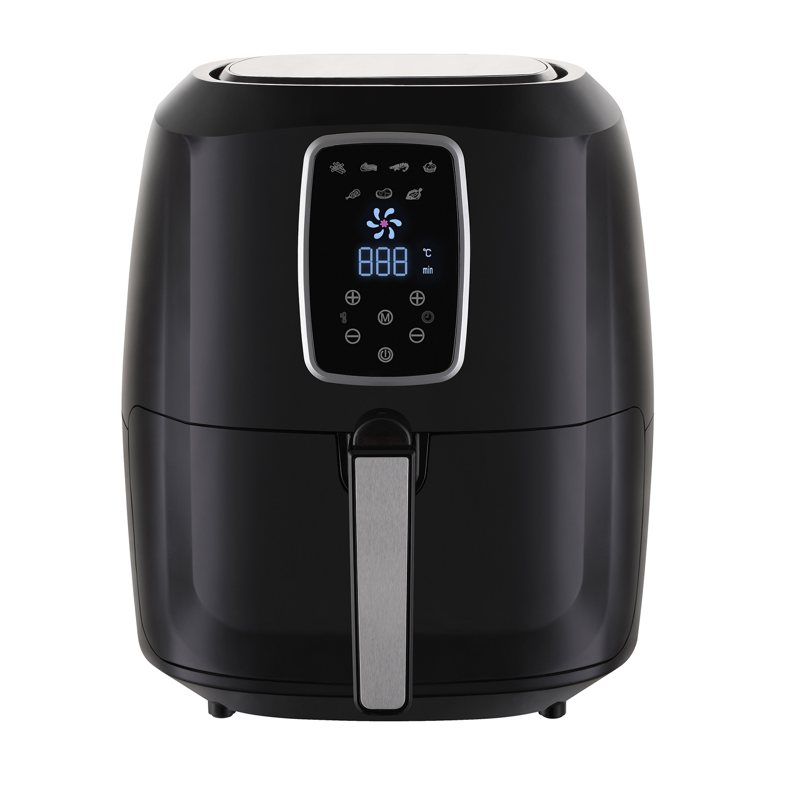 Digital Air Fryer 7L Black LED Display Kitchen Couture Healthy Oil Free ...