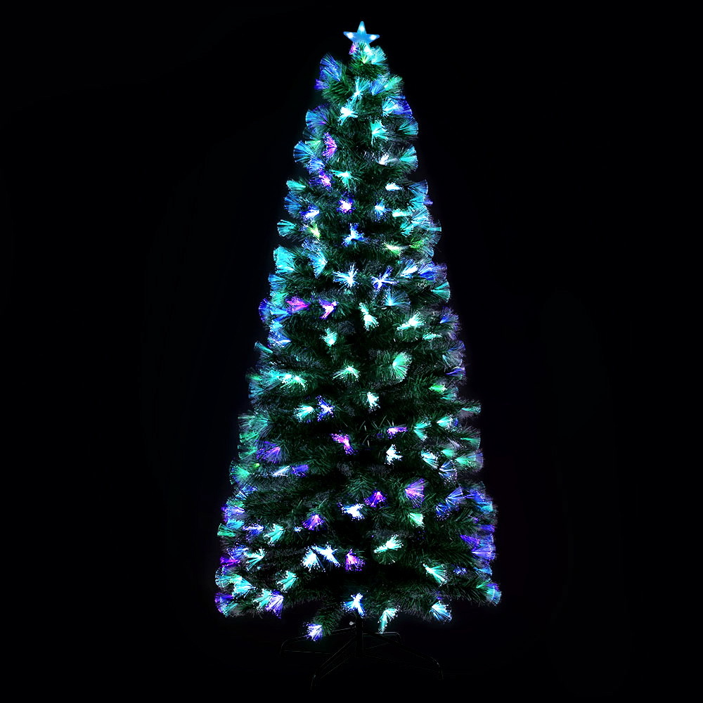 Jingle Jollys Christmas Tree 1.8m 6ft Led Xmas Multi Colour Lights 