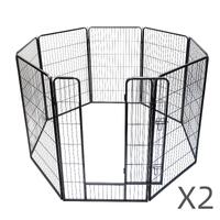 YES4PETS 16 Panels 120 cm Heavy Duty Pet Dog Cat Rabbit Exercise Playpen Puppy Rabbit Fence