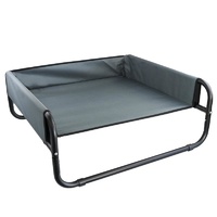 YES4PETS Grey / Black Medium Walled Suspension Trampoline Hammock Bed 70 x 70 x 28 cm