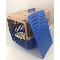 YES4PETS Large Dog Cat Crate Pet Carrier Rabbit Airline Cage With Tray And Bowl