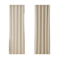 Artiss 2X Blockout Curtains Eyelet 180x213cm Beige