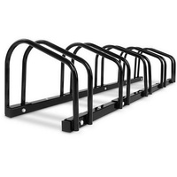 Weisshorn 5 Bike Stand Rack Bicycle Storage Floor Parking Holder Cycling Black