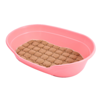 YES4PETS Pet Bed Medium Plastic Dog Bedding Sleeping Resting Washable Basket Pink