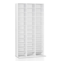 Artiss Bookshelf CD Storage Rack - BERT White