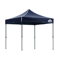 Instahut Gazebo Pop Up 3x3m w/Base Podx4 Marquee Folding Outdoor Wedding Camping Tent Shade Canopy Navy