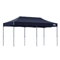 Instahut Gazebo Pop Up 3x6m w/Base Podx4 Marquee Folding Outdoor Wedding Camping Tent Shade Canopy Navy