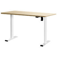 Artiss Standing Desk Motorised Sit Stand Desks White Oak 120CM