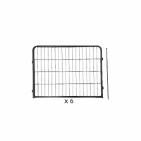 YES4PETS 6 Panel 60 cm Heavy Duty Pet Dog Puppy Cat Rabbit Exercise Playpen Fence