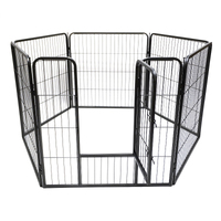 YES4PETS 6 Panels 80 cm Heavy Duty Pet Dog Cat Puppy  Rabbit Exercise Playpen Fence