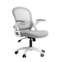 Artiss Mesh Office Chair Mid Back Grey