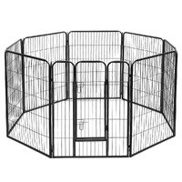 i.Pet 40" 8 Panel Dog Playpen Pet Exercise Cage Enclosure Fence Play Pen