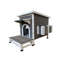 YES4PETS Cat Shelter Condo with Escape Door Rabbit Kitty Dog House Cave