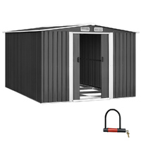 Giantz Garden Shed 2.58x3.14M w/Metal Base Sheds Outdoor Storage Workshop Shelter Sliding Door