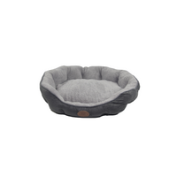 YES4PETS Blue / Grey Washable Fleece  Soft Pet Dog Puppy Cat Bed-Large