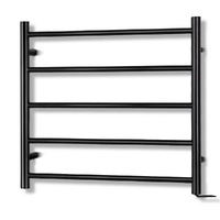 Devanti Electric Heated Towel Rail Rack 5 Bars Wall Mounted Clothes Dry Warmer