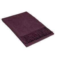 Paddington Throw - Fine Wool Blend - Plum