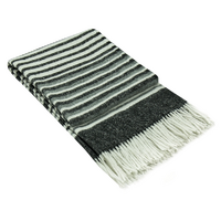 Richmond Throw - Reclaimed Wool Blend - Monochrome