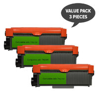 TN-2350 Premium Generic Toner Cartridge x 3