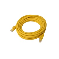 8WARE Cat6a UTP Ethernet Cable 5m Snagless Yellow