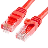 ASTROTEK CAT6 Cable 50cm/0.5m - Red Color Premium RJ45 Ethernet Network LAN UTP Patch Cord 26AWG-CCA PVC Jacket