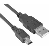 ASTROTEK USB 2.0 Cable 1m - Type A Male to Mini B 5 pins Male Black Colour RoHS