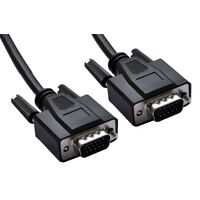 ASTROTEK VGA Cable 2m - 15 pins Male to 15 pins Male for Monitor PC Molded Type Black CB8W-RC-3050F CBAT-VGA-MM-3M