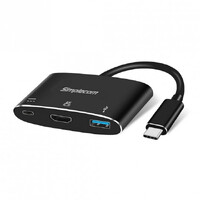 SIMPLECOM DA310 USB 3.1 Type C to HDMI USB 3.0 Adapter with PD Charging (Support DP Alt Mode and Nintendo Switch)