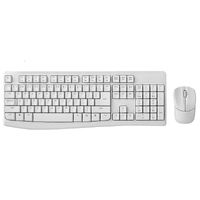 RAPOO X1800Pro Wireless Mouse & Keyboard Combo - 2.4G, 10M Range, Optical, Long Battery, Spill-Resistant Design,1000 DPI, Nano Receiver, Entry (White)