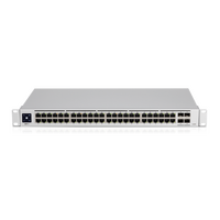 UBIQUITI UniFi 48 port Managed Gigabit Layer2 & Layer3 Switch - 48x Gigabit Ethernet Ports, 4x SFP+ Ports - Touch Display - GEN2