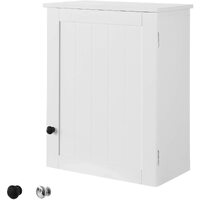 White Wall Cabinet with Door 40x52cm