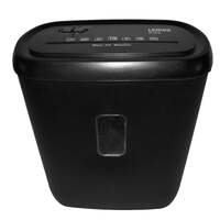 10 Sheet Cross Cut Paper Shredder Machine (Black) 21L Capacity