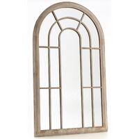 Large Garden Arched Window Mirror