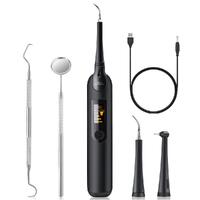 Electric Ultrasonic Dental Tartar Plaque Calculus Tooth Remover Set Kits Cleaner with LED Screen