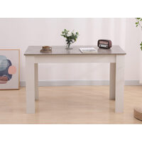 Dining Table Rectangular Wooden 120M-Grey&White