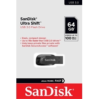 SanDisk  64GB Ultra Shift  USB 3.0 Flash Drive SDCZ410-064G-G46