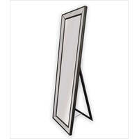 Black Beaded Framed Mirror - Free Standing 50cm x 170cm