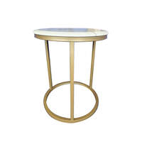 Kelly Side Table - White on Champagne - 45cm